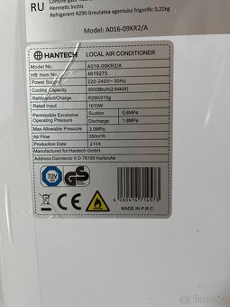 Mobilní klimatizace Hantech 9000 BTU - 3