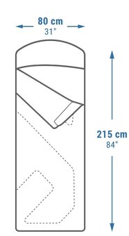 Kempingový spací pytel Arpenaz 0° - 3