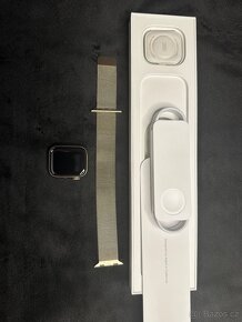 Prodám Apple Watch series 8 gold stainless steel case 41mm - 3