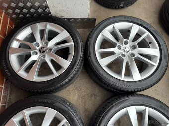 Alu 17" 5x112, škoda TRIUS O3 letní pneu 65%, TOP - 3