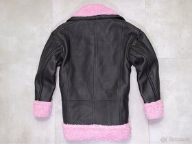 Kožená bunda KENZO Pink Black Leather - NOVÁ - 3