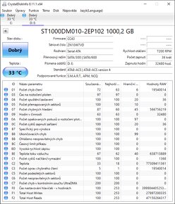 3,5" HDD SATA 250-1TB, otestované, v pořádku a SSD 256GB - 3