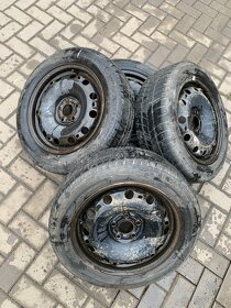 plechové disky 5x100 se zimními pneu 185/55r15 - 3