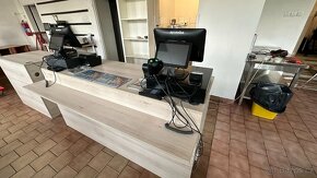 Obložený stůl dřevem s 2 policemi 190x80x85cm - 3