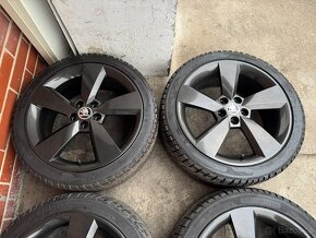 Alu 17" 5x100,orig. škoda "Camelot" TOP,+zimní 90%, F3 Rapid - 3