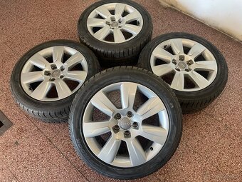 Originální ALU kola audi 5x112 r17 zimní pneu 6mm - 3