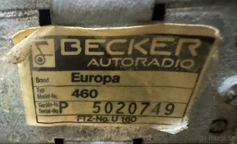 BECKER EUROPA typ 460 a orig.automatická anténa Hirschmann - 3