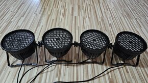 LED PAR svetlá 54 x 1 W RGBW / DMX 512 / 4 ks - 3