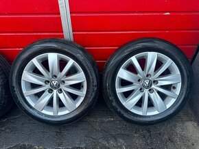 Original ALU kola VW Perugia 16" 7J ET45 + 215/55/R16 - 3