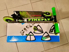 Prodám dětskou Alu sklád. koloběžku Firefly Arrow 120cm/50kg - 3