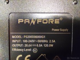 Zdroj / nabíječka / napájecí adaptér 20V/6A (120W) - 3