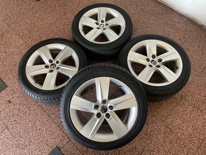 Originální alu Škoda 5x100 r16 ,letní pneu 4mm - 3