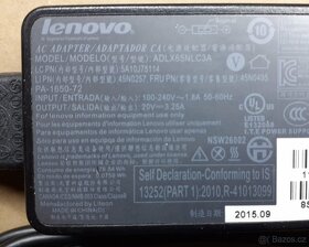 Nabíječka notebooku Lenovo 20V, 3,25A č.16 - 3