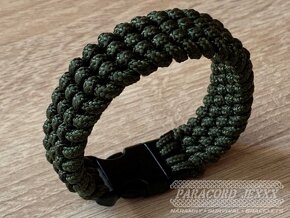 PARACORD náramek (18 cm) oliv - 3