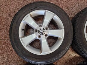 Originál Volkswagen ALU kola 5x112 r16 zimní pneu 7mm - 3