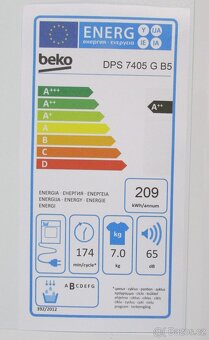 Nová sušička Beko A++7 kg,ZÁRUKA - 3