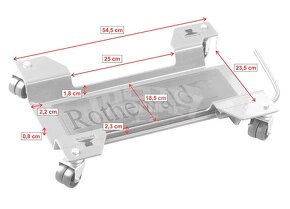 Pojízdný stojan pod motorku Rothewald 250kg - 3