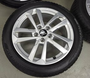 Originál 17" Audi A3 VW Škoda 5x112 zimní pneu 4-5mm - 3