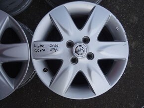 Alu disky originál Nissan 15", 4x100, ET 50, šíře 6,5J - 3