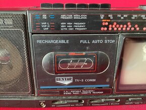 rádio retro rádio televize magnetofon staré audio kazeťák - 3