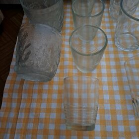 Různé sklenice retro silnostěnné a jiné - 3