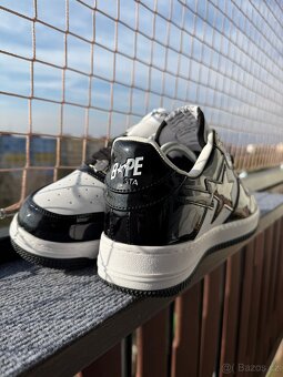 Boty A Bathing Ape Bape Sta White Black - 3