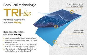 Bazénová folie AZURO GALAXY V6 ovál 5,5x3,7m-Nová - 3