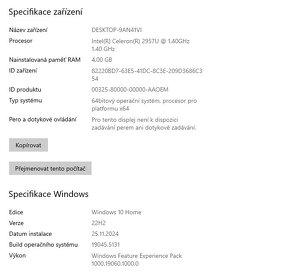 Lenovo C470 AIO,WIN 10,HDD 1TB,4GB RAM,22 palců - 3