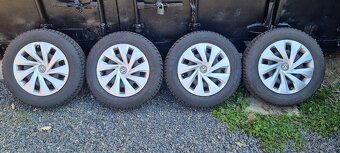 Plechové disky VW Polo 5x100 5,5x15 ET40 185/65r15 zimní - 3