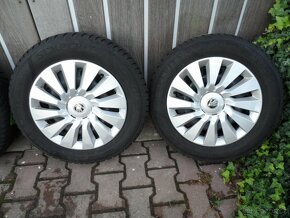 Pěkná Zimní Sada Škoda,VW,Audi,205/60/16 ET 46 5X112 - 3