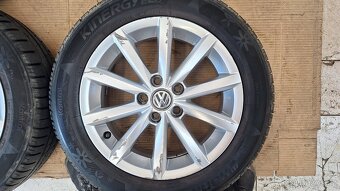 Alu kola VW 15" 5x100 letní pneu 185/60 R15 5+mm Polo - 3