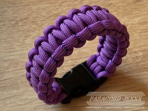 PARACORD náramek (15 cm) purple - 3