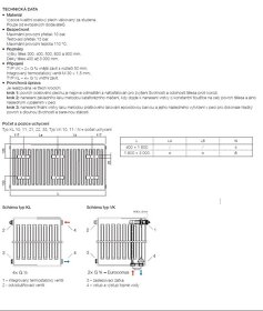 dvoudeskový radiátor K 21-40x110 + jiné - 3