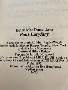 Paní Láryfáry Betty MacDonaldová  První vydání - 3