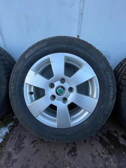 Alu kola 5x112 195/65 r15 et47 + letní pneu - 3