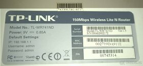 TP-LINK TL-WR741ND 150Mbps Wifi - 3