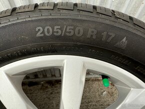 17" Elektrony VW 5x112 so zimnymi pneu 205/50 R17 - 3