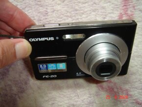 Prodám krásný, jako nový digi foťák OLYMPUS FE-20. Je skoro - 3