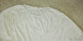Dámská halenka, tričko, vel. XL, plisé, béžová s leskem - ja - 3