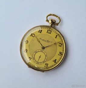 Zlaté kapesní hodinky IWC Schaffhausen 14K - 3