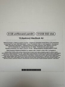 MacBook Air M2 (8jádrový), 13,6" , RAM 8GB , SSD 512GB - 3