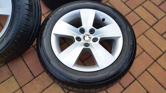 Letní sada ŠKODA Fabia3, Rapid 5x100 R15 pneu 185/60/15 6mm+ - 3