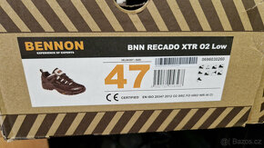 Prodám boty Bennon RECADO XTR O2 Low. Gore-Tex / kůže. 47 - 3