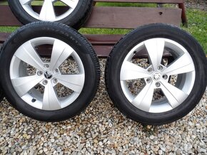 Originál Alu Kola Škoda17 +Pneu Pirelli 215/55/17 5X112 - 3