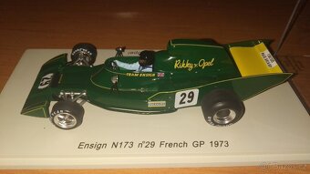 F1 Ensign N173 #29 Rikky von Opel 1973 French GP Spark 1:43 - 3