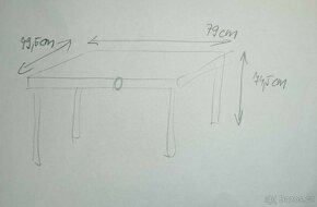 Černý dřevěný stolek Ikea - 3