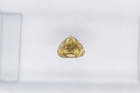 Diamant - Nat. Fancy Intense Brownish Yellow - 0,26ct - VVS2 - 3