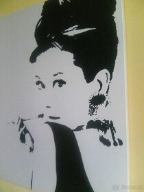 Design dekorativní obraz, rozměr: 900x900mm Audrey Hepburn - 3