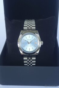 Seiko Mod Datejust sunburst ice blue dial Automatické - 3