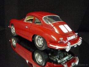 Porsche 356 B Coupe vínové Bburago 1/18 - 3